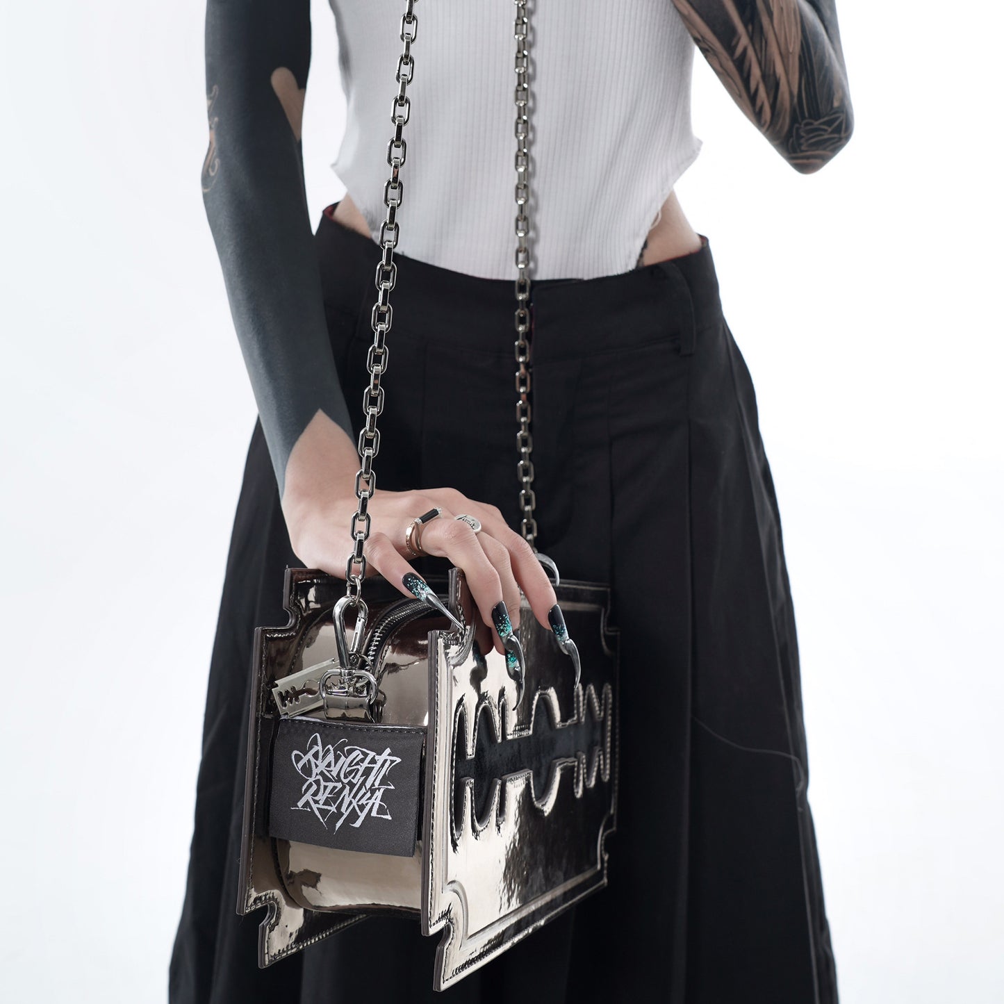 Moonlit Silver Handbag